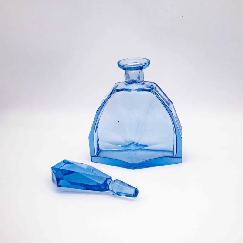 Pamono Art Deco Liquor Set by Moser, 1920s, Set of 5> Bottles, Carafes & Jugs