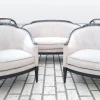 Pamono Art Deco Living Room Set, 1925, Set of 5