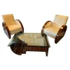 Pamono Art Deco Living Room Set, Set of 3> Living Room Sets