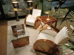 Pamono Art Deco Living Room Set, Set of 3><noscript><img width=