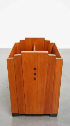New Pamono Art Deco Magazine Rack Decoforma Series from Schuitema