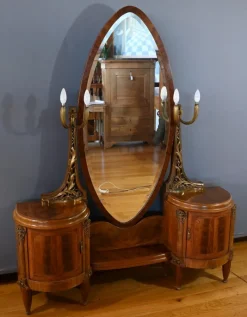 Pamono Art Deco Mahogany and Thuya Dressing Table, 1920><noscript><img width=