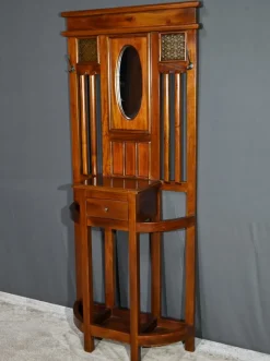 Pamono Art Deco Mahogany Coat Rack, 1930s><noscript><img width=