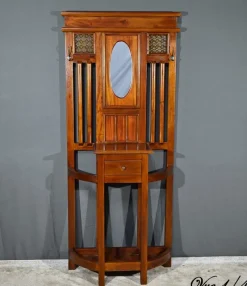 Pamono Art Deco Mahogany Coat Rack, 1930s><noscript><img width=