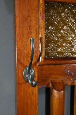 Pamono Art Deco Mahogany Coat Rack, 1930s><noscript><img width=
