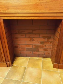 Pamono Art Deco Mahogany Fireplace, 1930s> Fireplaces And Mantels