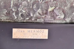 Hot Pamono Art Deco Male Bust Sculpture of Aviator Jean Mermoz in Bronze & Marble by Lucien Gibert, 1925