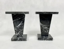 Pamono Art Deco Marble Mini Pedestals, 1930s, Set of 2><noscript><img width=