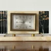 Pamono Art Deco Marble Table Clock from Bayard, France, 1930s> Clocks