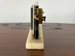 Pamono Art Deco Marble Table Clock from Bayard, France, 1930s><noscript><img width=