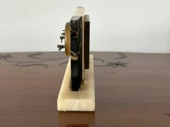 Pamono Art Deco Marble Table Clock from Bayard, France, 1930s><noscript><img width=