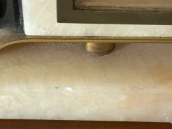 Pamono Art Deco Marble Table Clock from Bayard, France, 1930s><noscript><img width=