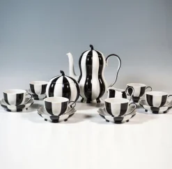 Discount Pamono Art Deco Melon Mocha Set by Josef Hoffmann, 1980s, Set of 15