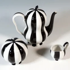 Discount Pamono Art Deco Melon Mocha Set by Josef Hoffmann, 1980s, Set of 15