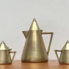 Discount Pamono Art Deco Metal Teapot, Suger Pot, Milk Pot, 1960s, Set of 3