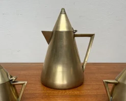 Discount Pamono Art Deco Metal Teapot, Suger Pot, Milk Pot, 1960s, Set of 3