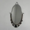 Sale Pamono Art Deco Mirror with Facet-Cut Glass in a Steel Frame, 1930s