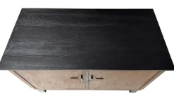 Hot Pamono Art Deco Modern Sideboard with Black Lacquered Top, 1930s