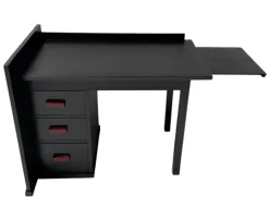 Hot Pamono Art Deco Modernist Black Lacquered Desk, 1930s