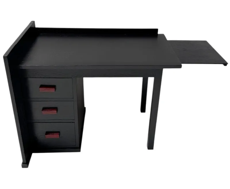 Hot Pamono Art Deco Modernist Black Lacquered Desk, 1930s