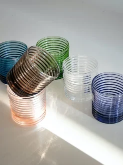 Pamono Art Deco Murano Glasses by Mariana Iskra, Set of 6><noscript><img width=