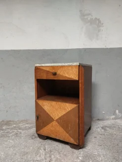 Pamono Art Deco Nightstand in Marble, 1950s><noscript><img width=