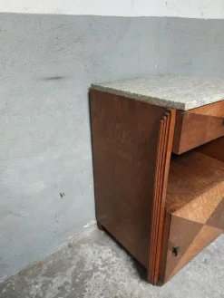 Pamono Art Deco Nightstand in Marble, 1950s><noscript><img width=