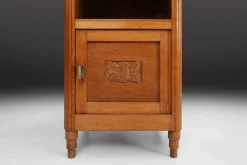Pamono Art Deco Nightstand in Wood and Marble, 1930s><noscript><img width=