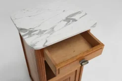 Pamono Art Deco Nightstand in Wood and Marble, 1930s><noscript><img width=