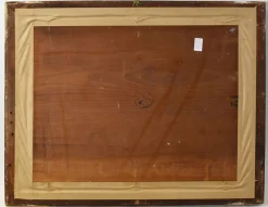 Pamono Art Deco Nude Woman, 20th Century, Oil on Panel, Framed><noscript><img width=
