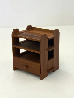 Pamono Art Deco Oak Bedside Table, 1970s><noscript><img width=