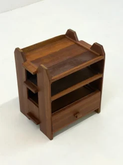 Pamono Art Deco Oak Bedside Table, 1970s><noscript><img width=