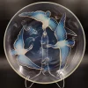 Pamono Art Deco Opalescent Glass Bowl with Wild Geese, Fish and Waves by Verlys, France, 1930s> Bowls