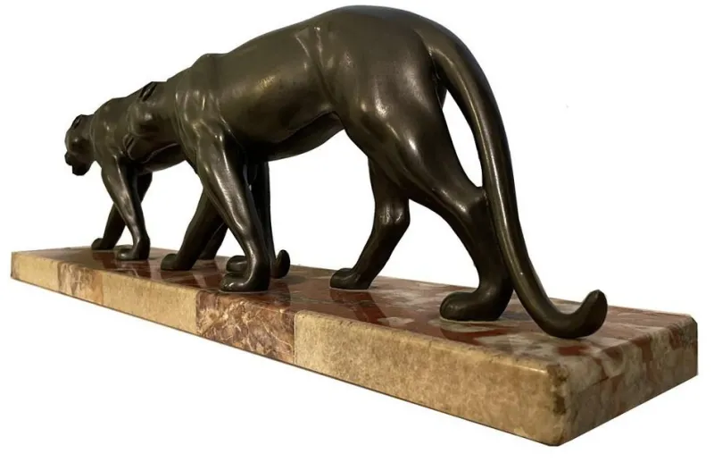 Online Pamono Art Deco Panther, 1920s, Bronze