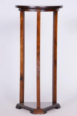 Pamono Art Deco Pedestal in Oak, 1920s><noscript><img width=