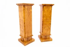 Online Pamono Art Deco Pedestals, 1940s, Poland, Set of 2