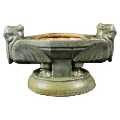 Pamono Art Deco Pelican Planter in Bouffioulx Stoneware by Roger Guerin, 1925> Planters And Jardiniere
