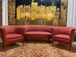 Pamono Art Deco Period Living Room Sofa and Armchairs, Set of 3> Living Room Sets