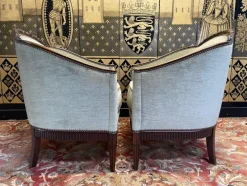 Pamono Art Deco Period Sofa and Armchairs, Set of 3><noscript><img width=