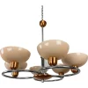 Discount Pamono Art Deco Pink Chandelier, 1930s
