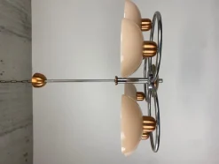 Discount Pamono Art Deco Pink Chandelier, 1930s