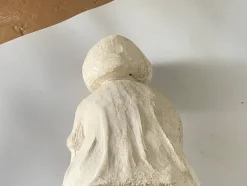 Best Pamono Art Deco Plaster Sitting Woman Sculpture, France, 1930