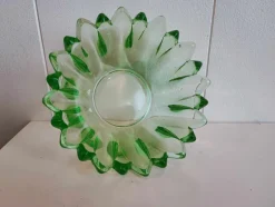 Hot Pamono Art Deco Plate in Uranium Glass, 1920s