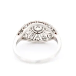 Online Pamono Art Deco Platinum and Diamond Ring, 20th Century