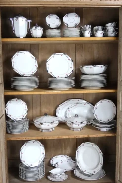 Online Pamono Art Deco Porcelain Dinner Service, 1930s, Set of 113