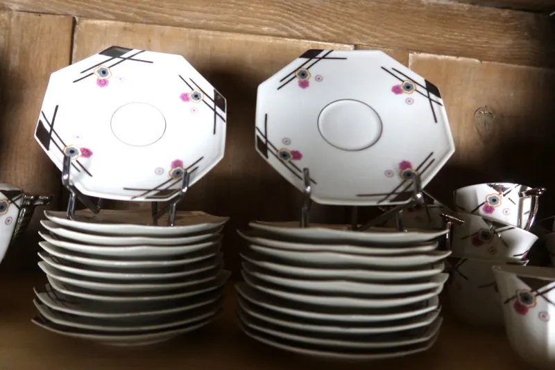 Online Pamono Art Deco Porcelain Dinner Service, 1930s, Set of 113