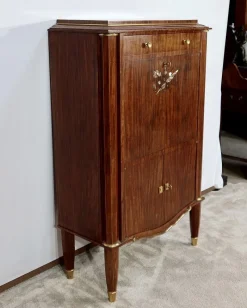Pamono Art Deco Precious Wood Secretary by Jules Leleu for Maison Leleu, 1940s><noscript><img width=