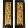 Pamono Art Deco Reliefs with the Nymphs of the Fountain, Early 20th Century, Bronzes, Set of 2> Art Deco