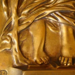 Pamono Art Deco Reliefs with the Nymphs of the Fountain, Early 20th Century, Bronzes, Set of 2><noscript><img width=