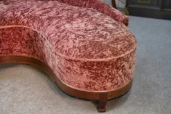 Pamono Art Deco Rognon Sofa in Mahogany Veneer, 1930s><noscript><img width=